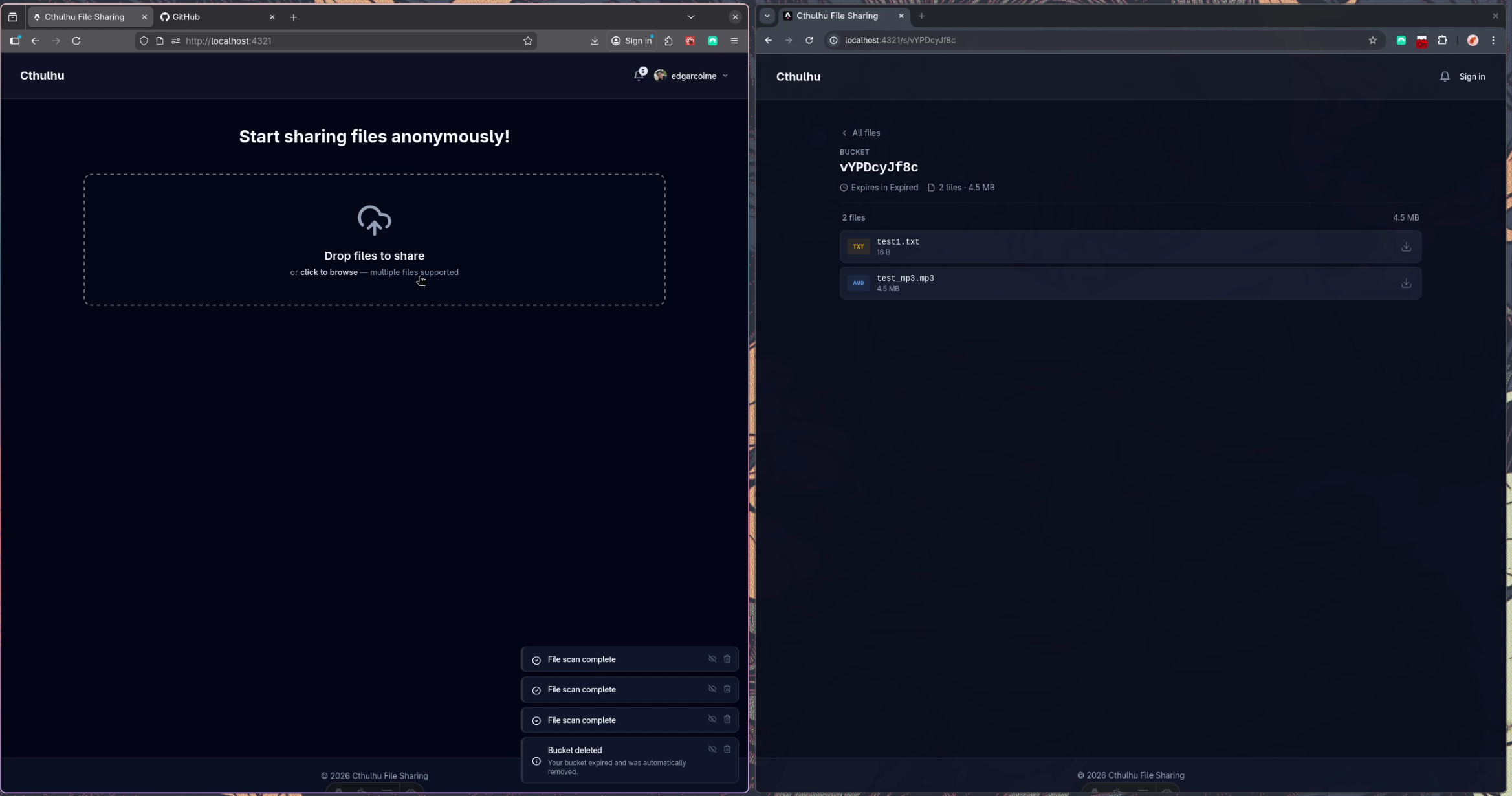 Cthulhu: An Anonymous File Sharing Platform preview